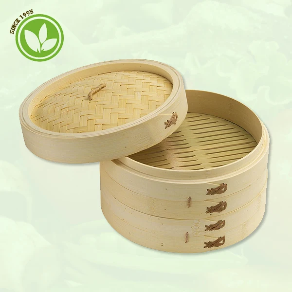 
High Quality Natural Bamboo Steamer Basket 