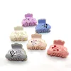 5cm beautiful flower acryliacrylic hair claw for girls