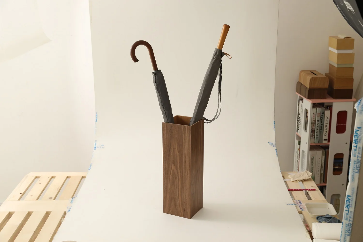 Custom Antique Solid Square Vintage Wood Umbrella Stand Buy Umbrella