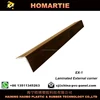 PVC accessories of laminated external corner