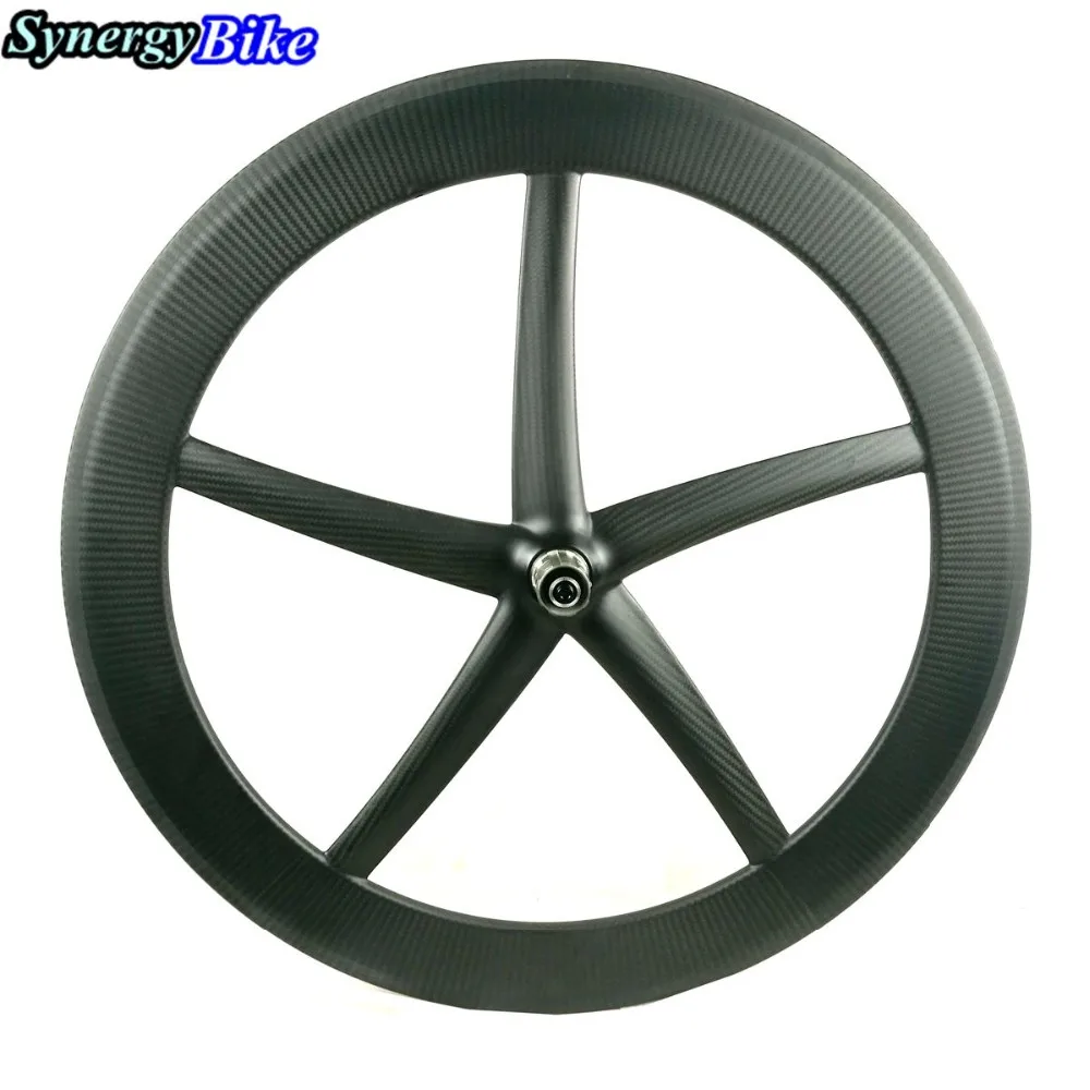 Synergy Carbon Road Bike Wheels 700c Tri Spoke Wheel 3k 120 Psi Carbon
