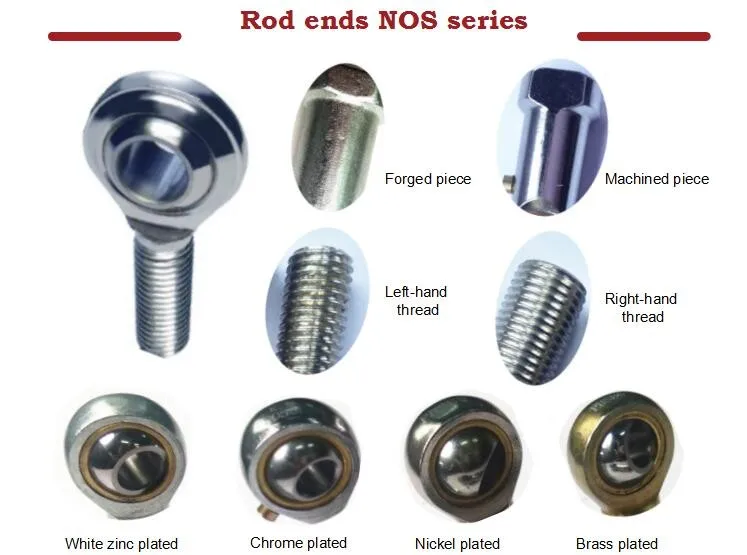 WERB Gcr15 steel M20*1.5 NOS20 spherical ball joint rod ends bearing