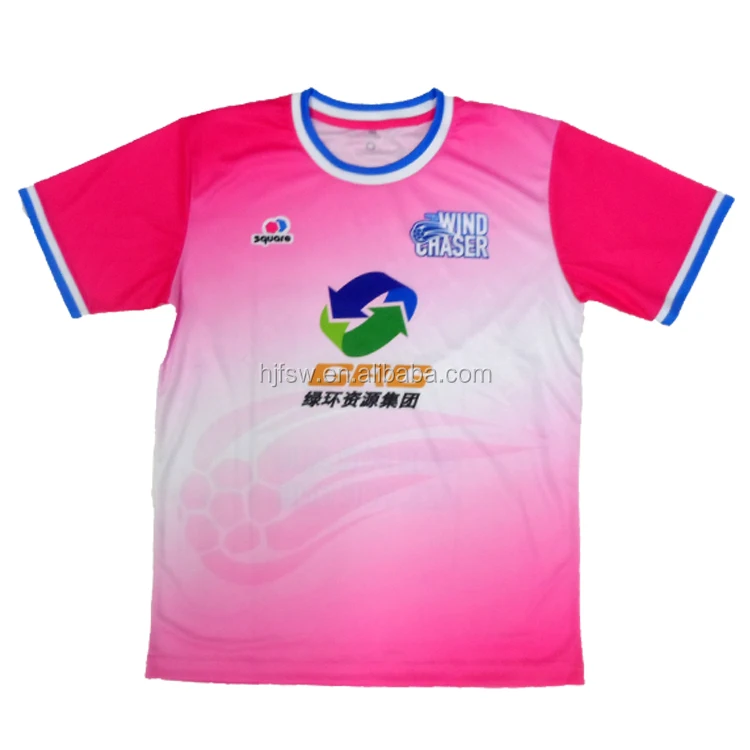 
pink soccer uniforms sublimation football league jerseys for club 