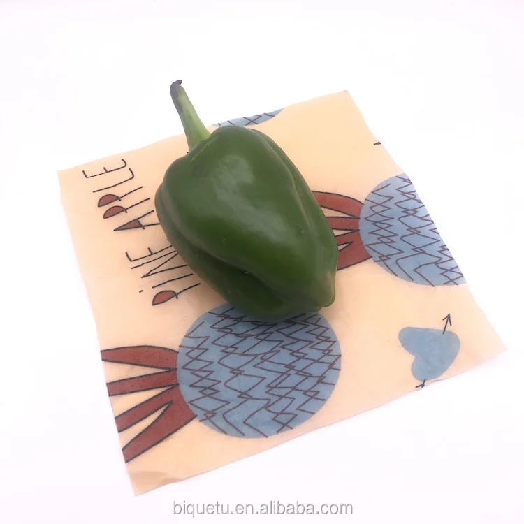 
Wholesale Washable Natural Environmentally Friendly Reusable Beeswax Fresh Cloth 