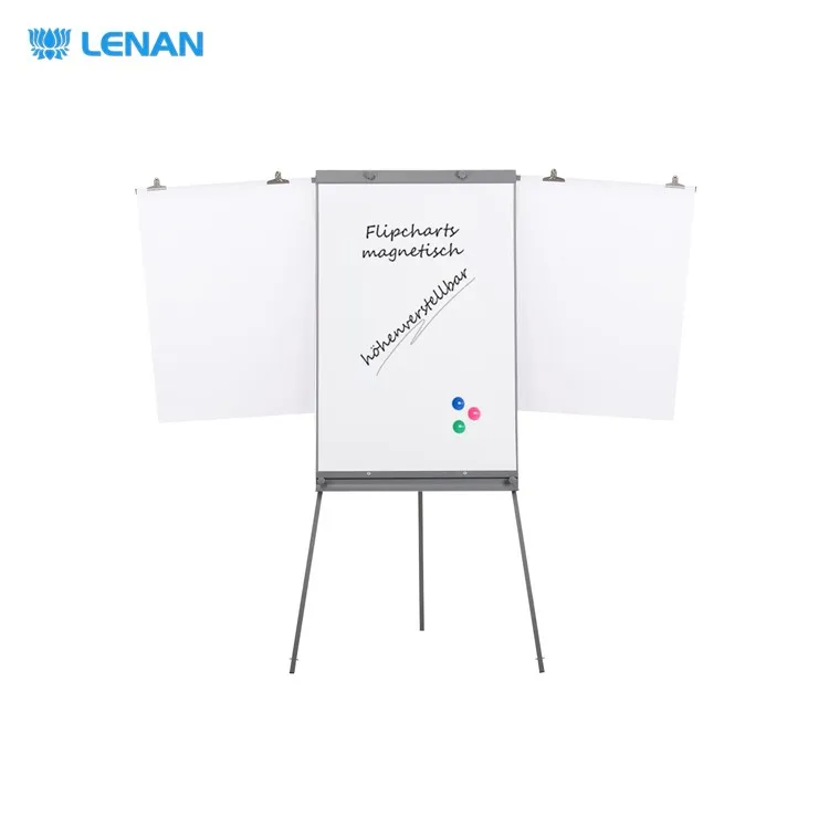 Different Types Height Adjustable Mobile Whiteboard Easel Flip Chart Rolling Chart Board