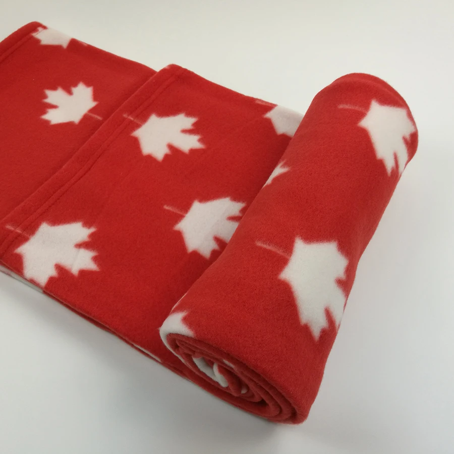 Cheap New Design Printing 100 Polyester Polar Fleece Airline Blankets