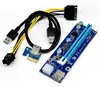 007 PCI-E PCI E Riser cable Card Adapter 1X to 16X 6 Pin 007 Power Cable USB 3.0 Ports Cable 60cm for Bitcoin mining