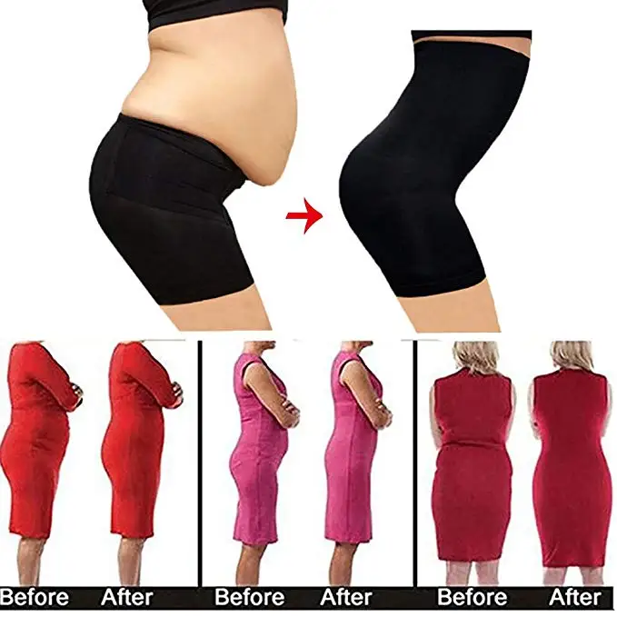 Seamless High Waist Tummy Control Panties Bodyshorts Body Shaper Thigh