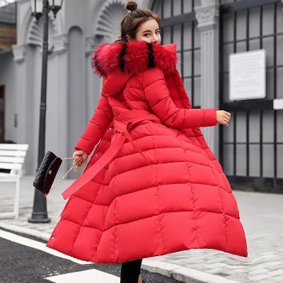 

Winter Women's Down Coat 2018 New Clothes Cotton-Padded Thickening Down Winter Coat Long Jacket Down Parka Plus Size