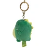 New design custom logo stuffed plush soft toy dinosaur keychain