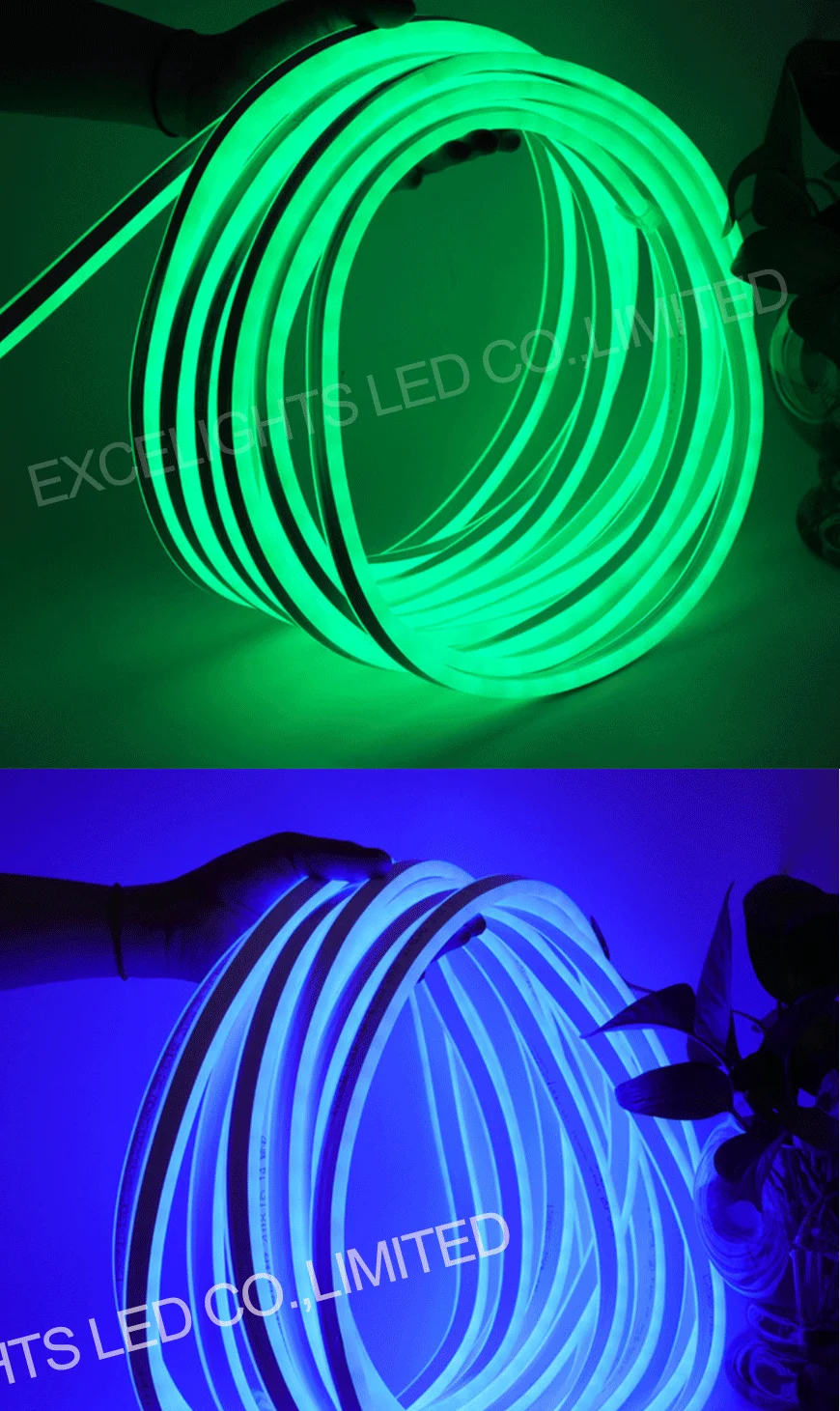 12v 24v 110v 220v Super Bright Waterproof Smd Neon Strip 14mm Round 360 Degree Led Neon Flex 