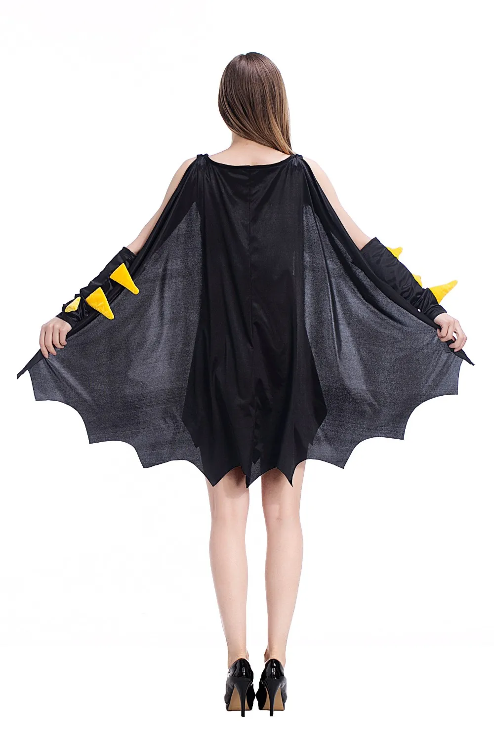 Top Quality Plus Size Bat Dress Hot Animal Costume Sexy Black Movie