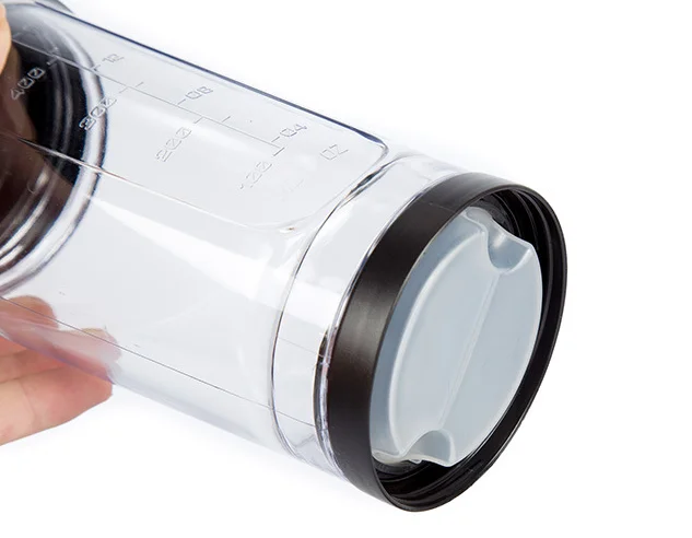 600ml Two Layers Plastic Shaker Bottle, Sport Water Bottle Bottledjoy