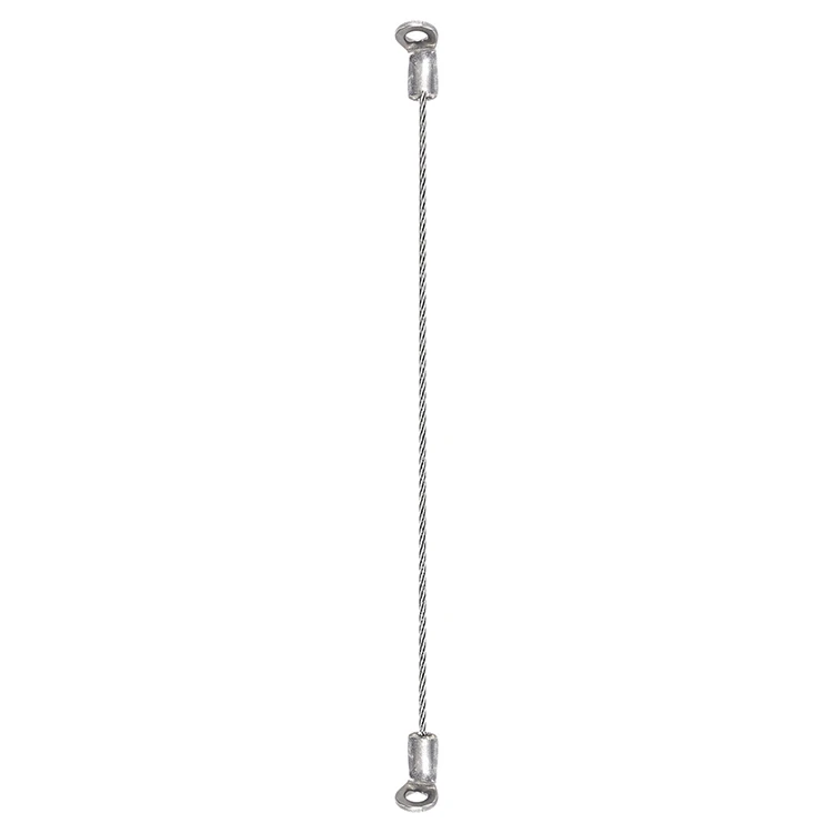 Stainless Steel Thin Wire Rope With Eyelets And Lock Pin At One End And