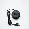 amazon top seller best price 2 gang usa power grommet socket dual usb round table desktop socket