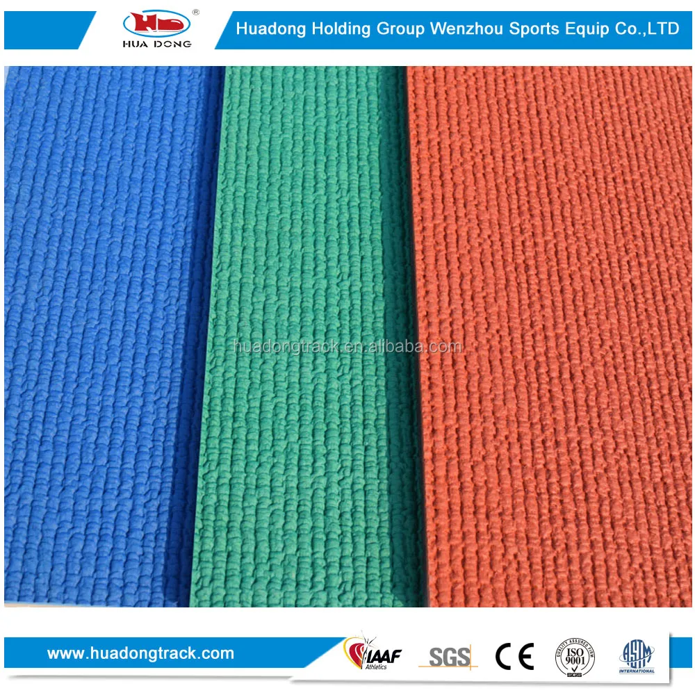 
Recycled synthetic athletic surface outdoor rubber sports flooring 