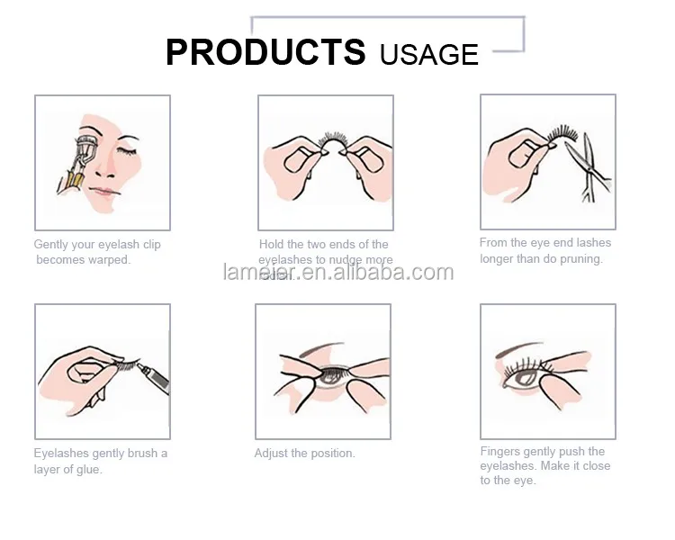 Hot sell mink fur eyelashes charming 3D 100% mink fur lash extensions