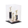 Custom Acrylic Trophy Display Cases with Solid Black Base