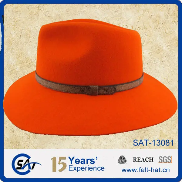 blaze orange fedora