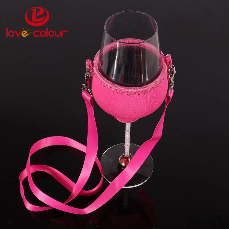 Factory Custom Neoprene Wine Glass Cooler Wine Glass Holder Stubby Cup