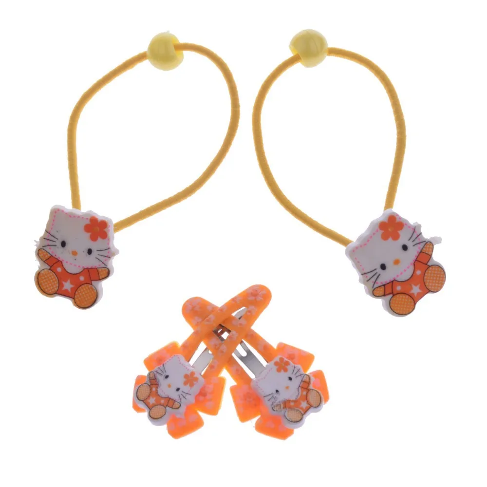 4 Pieces Lot Baby Gift Six Colors Girl s Headband Hair Clip Combination Baby Girl Hair