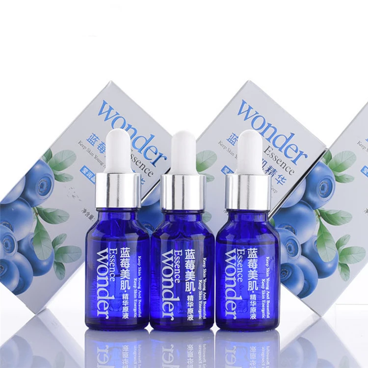 

private label BIOAQUA anti-aging hyaluronic acid Blueberry essence moisturizing face serum for skin care