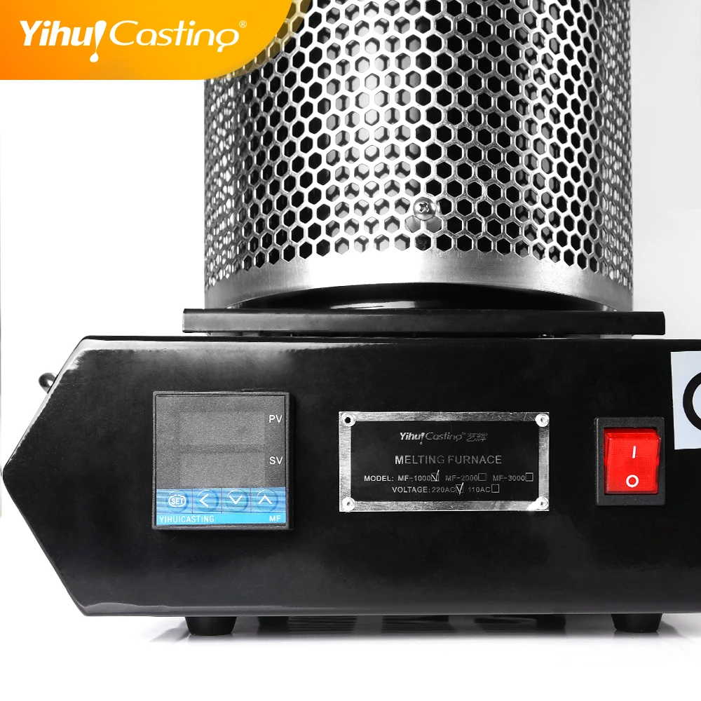 

Yihui brand MF series Melting Furnace for gold and silver melting portable melting furnace, Orange