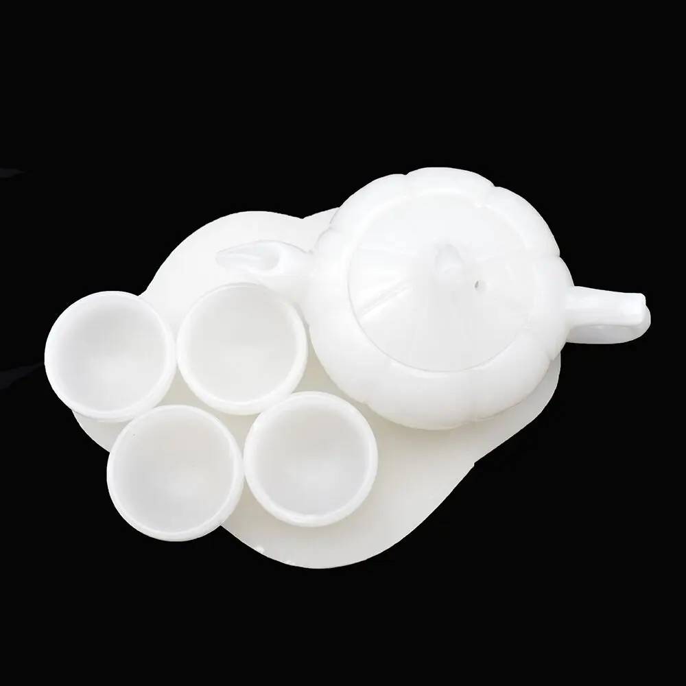 家居装饰白玉茶顶级高档雕刻白玉工艺