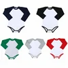 2018 Wholesale USA Baby Clothes Plain Long Sleeve Infant Baby Raglan Romper boys bubbles