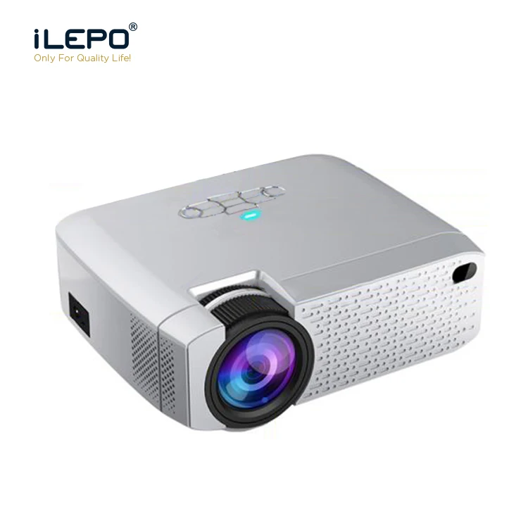 LED Projector with WiFi Mirroring play Portable Projectors Support Miracast for Android phone iPhone mirror 1600 lms USB TF play