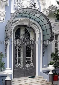 Wh 15g7180 Arcuate Canopy Round Top Transoms Wrought Iron Hotel