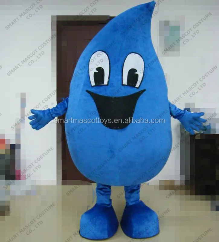 

100% in kind shooting human size walking plush water drop mascot costume adult unisex water drop mascot costume, Red/blue/golden/white/yellow/purpel/pink