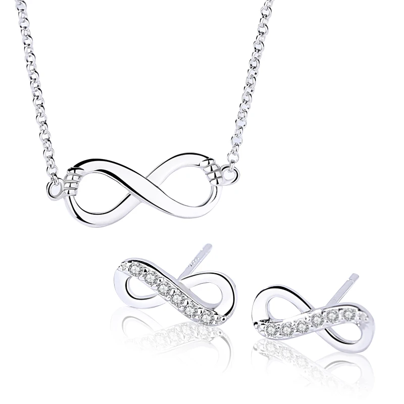 925 Sterling Silver Personalized Infinity Jewelry