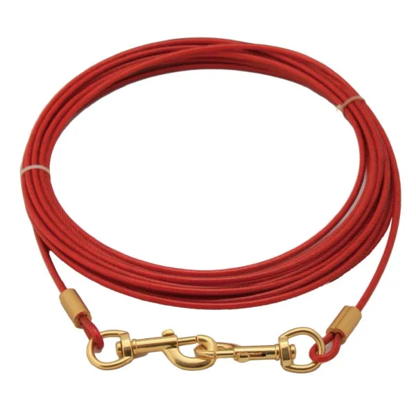 Strong Dog Tie Out Pvc Coated Galvanized Steel Wire Rope / Dog Steel