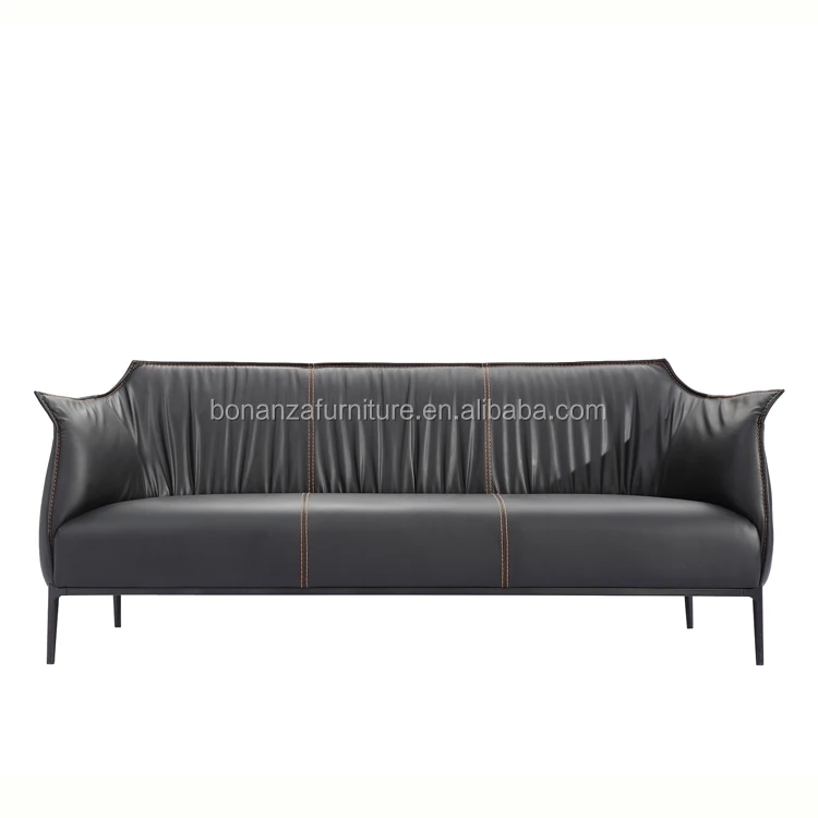 8808#sofa leather trend sectional high back sofa