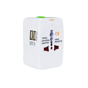 Dual USB 5V 1.1A International Travel Charger Plug Adapter