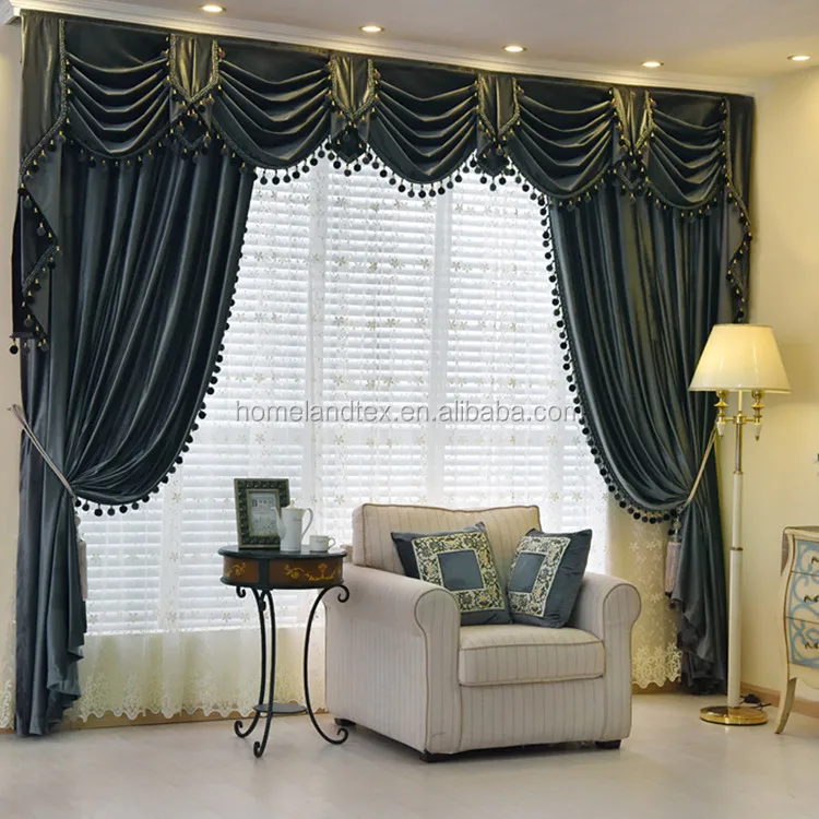 European Style Luxury Drapes Curtain Luxurious Curtain Buy