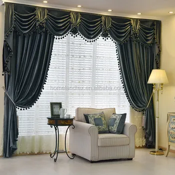 European Style Luxury Drapes Curtain Luxurious Curtain Buy