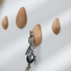 beech wood stone shaped magnet key hook