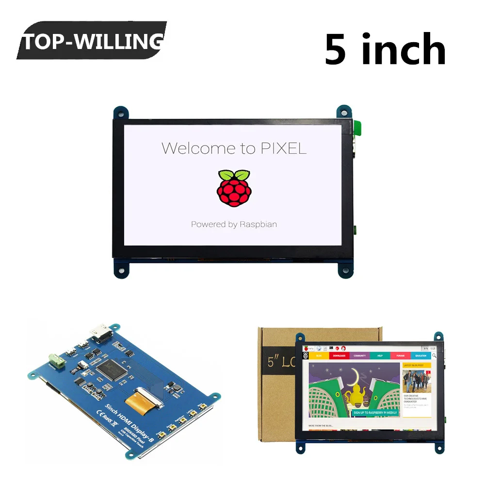 Small Lcd Display 7 Inch Touch Screen For Raspberry Pi 3 Buy 7 Inch