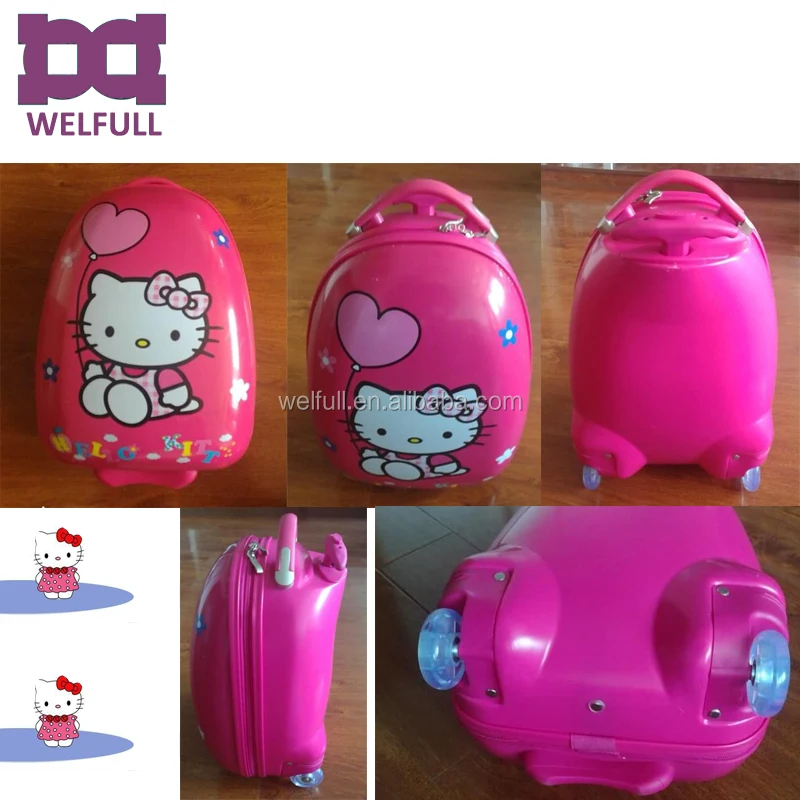 18 Inch Hello Kitty Trolley Kids Hard Shell Luggage Bag Buy Hello