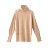 Wholesale High Quality Product Knit Turtleneck Pullover Style Wool High Neck Apparel Women's Knitted 7GG Turtle Neck Sweater