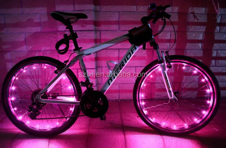 

Bike Bicycle 20 LEDs Wheel Spoke Steel Wire rim Cycling Flash Light