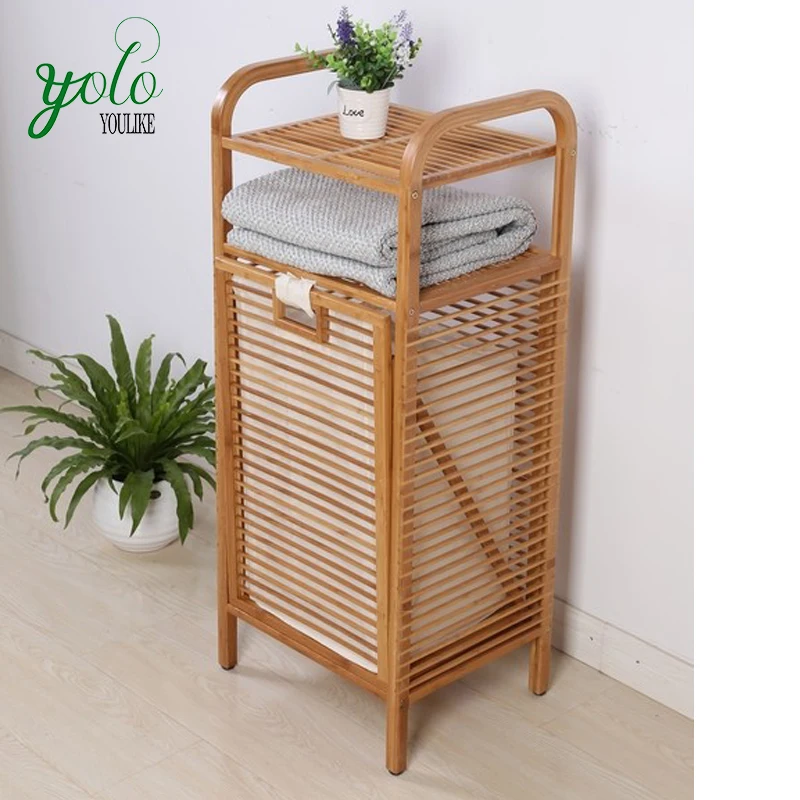 Household Modern Tiltout Bamboo Laundry Hamper Buy Bamboo Laundry