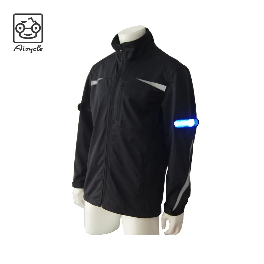 Led light jacket evening running jacket with