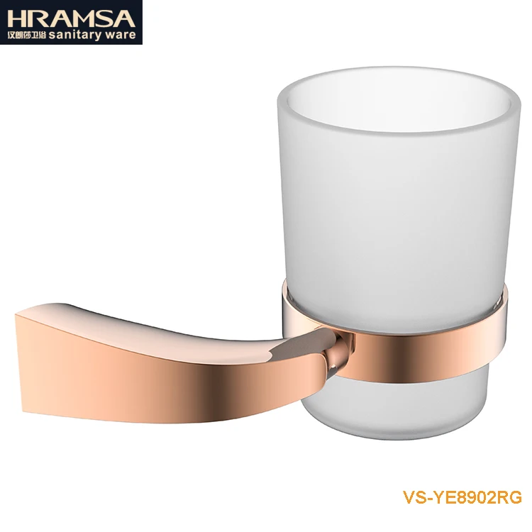 
wall mounted toothbrush cup holder single tumbler holder 