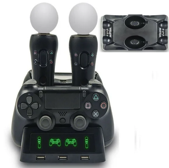 

for PS4 Controller Charging Station for PS Move Motion for Play station 4 Slim Pro Charging Dock
