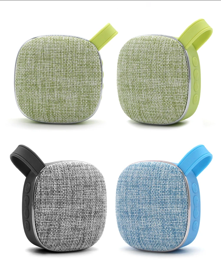 2017 high sound quality intelligent fabric wireless USB tiny bluetooth 2.1 portable speaker box with FM TF card radio