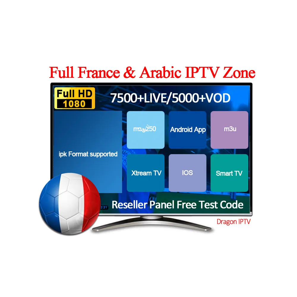 iptv french 30 Countries 7000 live and 2000 vod iptv m3u abonnement free trial testing iptv code for USA CA Franc UK IN Malaysia