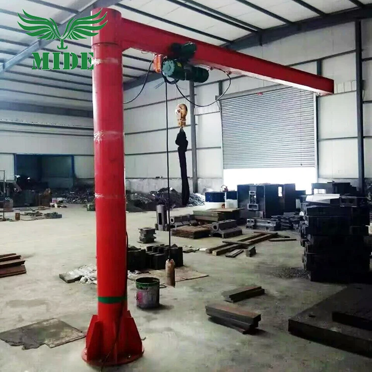 360 degree rotating post column jib crane